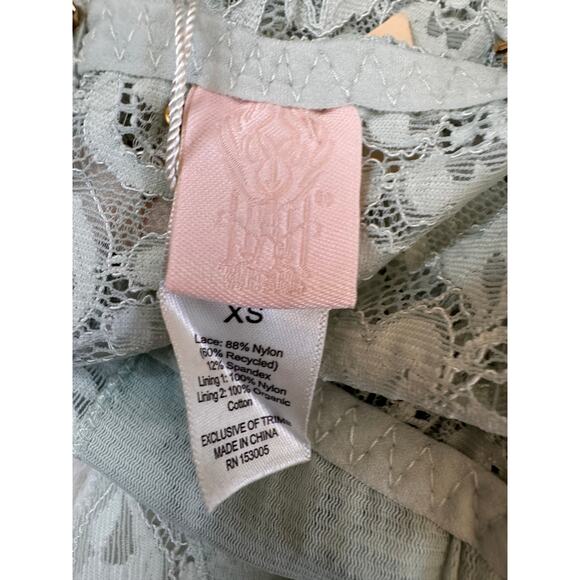 We Are HaH X FREE PEOPLE Coming In Haht Lace Bodysuit In Something Blue XS - Picture 6 of 7